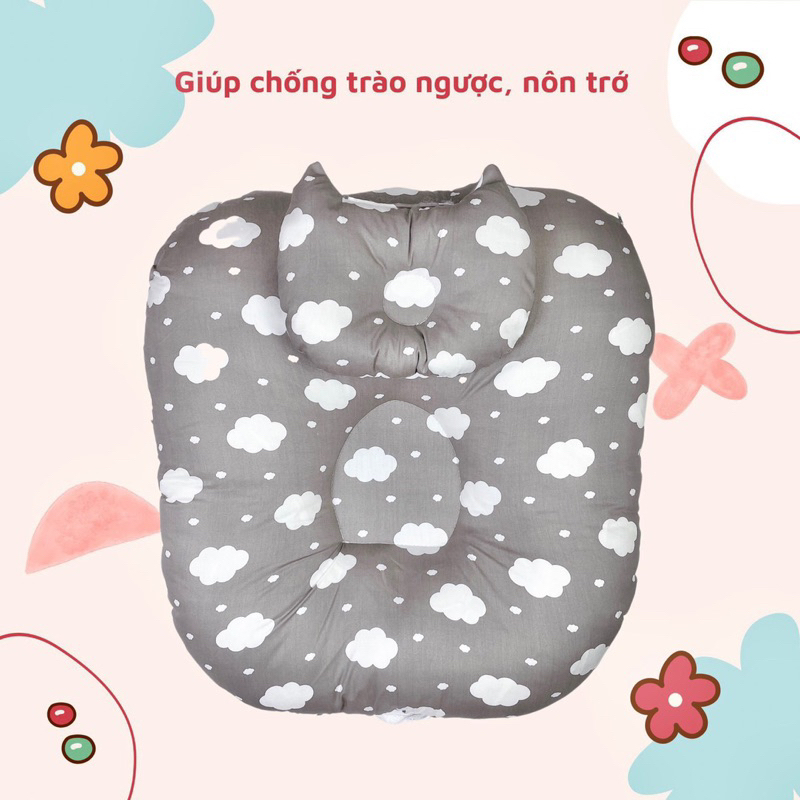 (MS61)Gối chống trào ngược cho bé hàng cao cấp