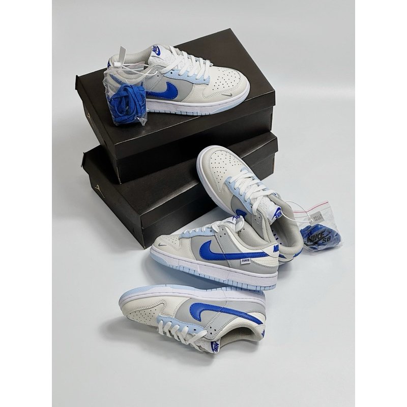 Giày thể thao SB Dunk Trắng Vệt Xanh