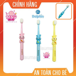 Bàn chải đánh răng cho bé dolphin với 10000 sợi lông tơ mini siêu mền mịn
