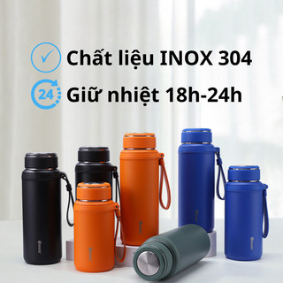 Bình nước giữ nhiệt, ly giữ nhiệt L33 INOX 304 cao cấp 780-1500ml