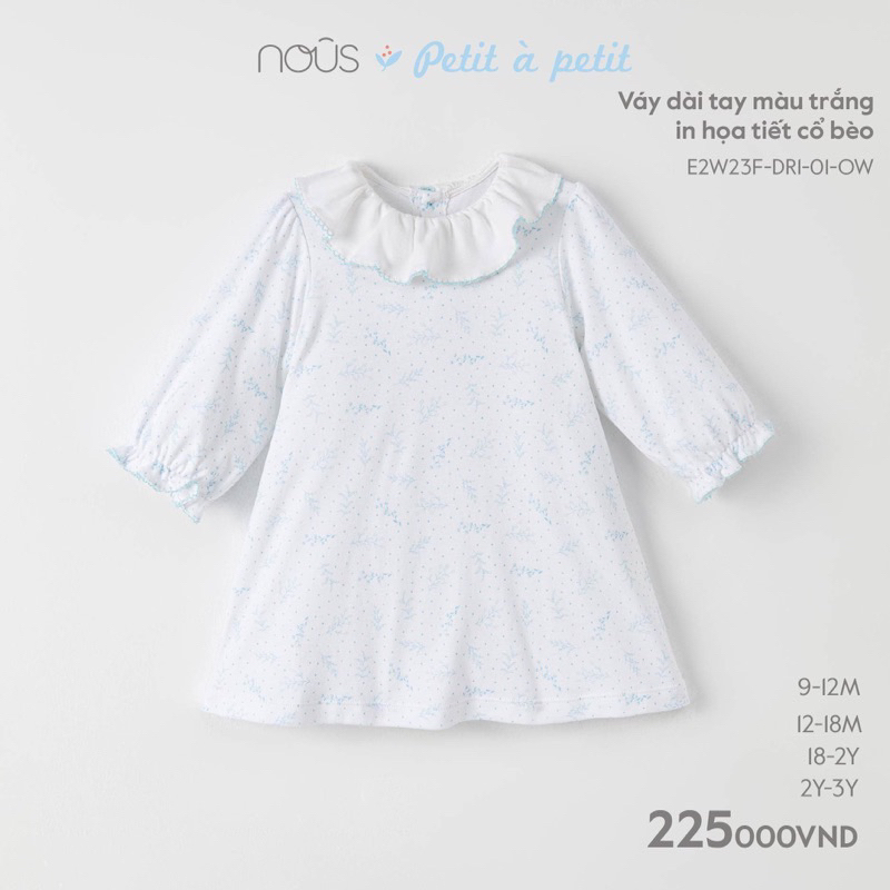 Váy cho bé gái 8-15kg chính hãng Nous 2023 mẫu mới