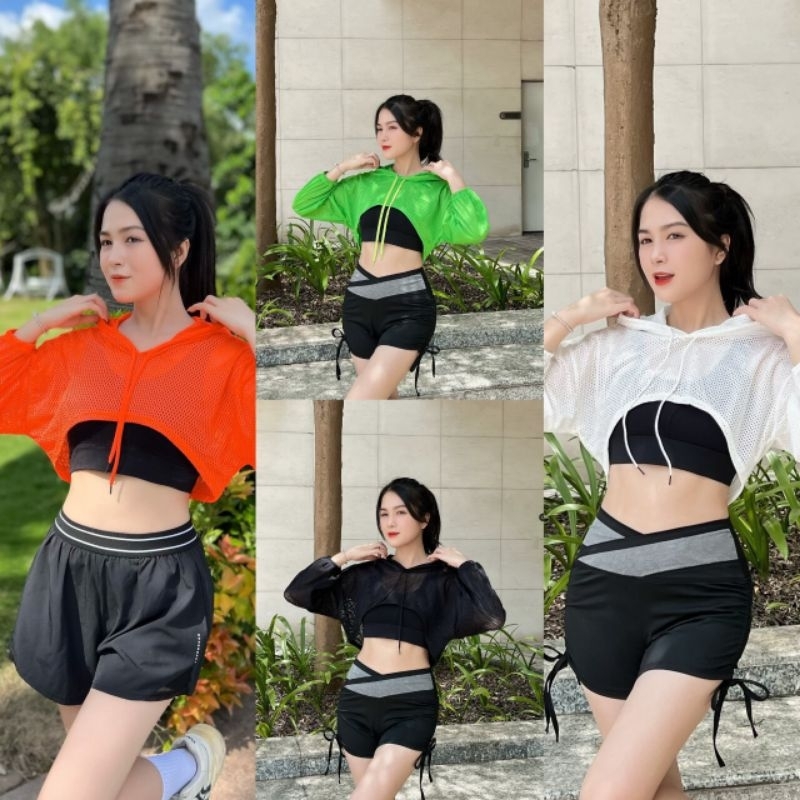 Áo tank có mũ tập gym,yoga nữ mẫu mới