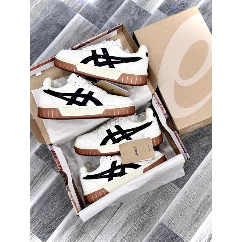 Giày Asics Court MZ Cream Black Gum mẫu mới nhất hót trend đủ size nam full tem box