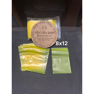 Gói 50c túi zip màu vàng kt 8x12 đựng đồ nhỏ tránh thất lạc