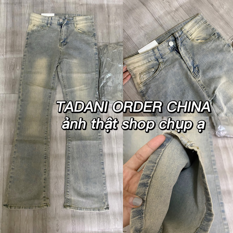 Quần Bò Nữ Ống Loe , Quần Jeans Nữ Ống Loe Màu Xanh Bạc HOTTREND TL43 | BigBuy360 - bigbuy360.vn