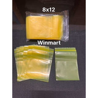 50 chiếc túi zip màu vàng size 8x12 đựng đồ tiện dụng winmart