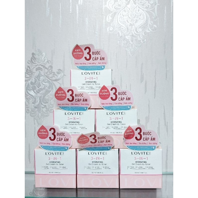 Gel Dưỡng Ẩm L’Ovité 3-in-1 Hydrating Gel Cream-to-Toner