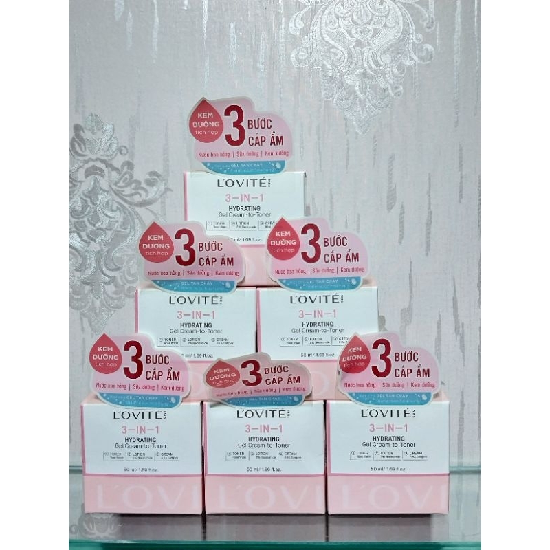 Gel Dưỡng Ẩm L’Ovité 3-in-1 Hydrating Gel Cream-to-Toner