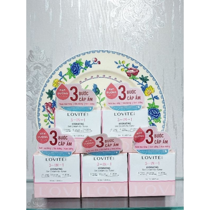 Gel Dưỡng Ẩm L’Ovité 3-in-1 Hydrating Gel Cream-to-Toner