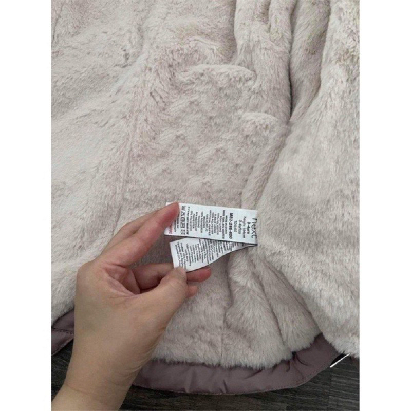 Áo khoác parka hồng cho bé gái