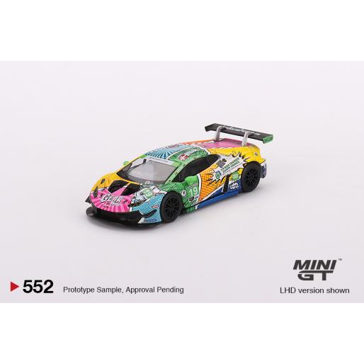 MÔ HÌNH 1:64 MINI GT - Lamborghini Huracán GT3 EVO #19 GEAR Racing 2020 IMSA Daytona 24 Hrs