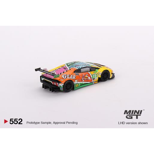 MÔ HÌNH 1:64 MINI GT - Lamborghini Huracán GT3 EVO #19 GEAR Racing 2020 IMSA Daytona 24 Hrs