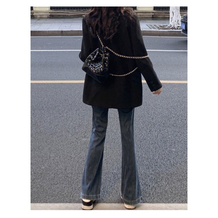 Quần Jeans Nữ Ống Loe , Quần Bò Nữ Ống Loe Màu Xanh Phong Cách Đường Phố TL44 | BigBuy360 - bigbuy360.vn