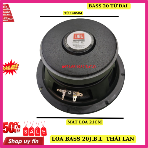 Loa bass 20 jb.l hàng thái lan từ đại 140 gân mút côn 38 cao cấp giá 1 chiếc