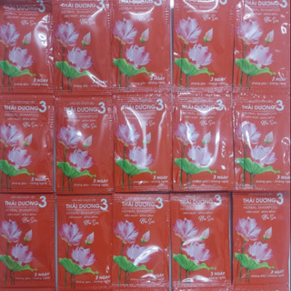combo 50 gói Dầu gội dược liệu thái dương 3 hương hoa sen giúp tóc mềm mượt bồng bềnh dành cho mọi loại tóc