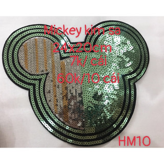 Hình may kim sa đính lên áo - hm10