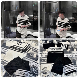 Bộ quần áo Givenchy Vật liệu Cotton thời trang Bộ Phông Givenchy Cotton co dãn thoáng máu momoshop