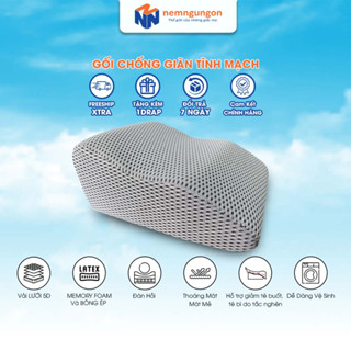 Gối chống giãn tĩnh mạch kê cao chân giúp giảm tê buốt, phù nề chân và vọp bẻ - Vải lưới 5D thoáng mát