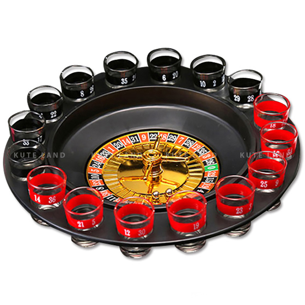 Đồ chơi ăn nhậu Drinking Roulette vòng quay uống rượu bia 16 ly Drinking Game GUB1