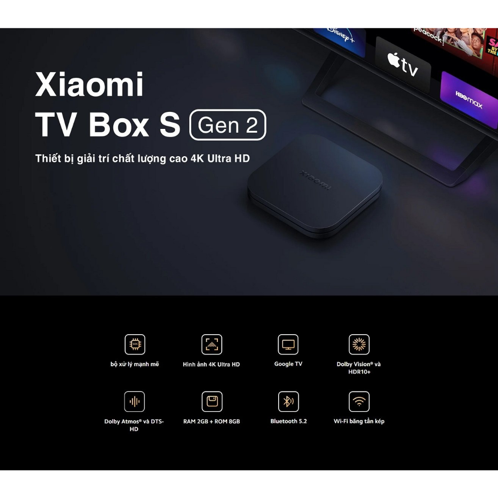 Đầu thu Xiaomi TV Box S gen 2 4K
