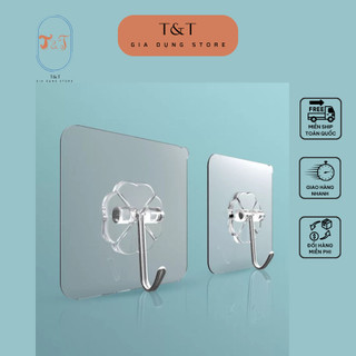 Móc dán tường chịu lực trong suốt t10 - móc dính cường lực thần thánh siêu dính đa năng