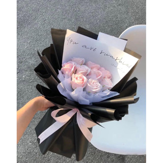 Hoa sáp bó 9 bông ( Túi thiệp )