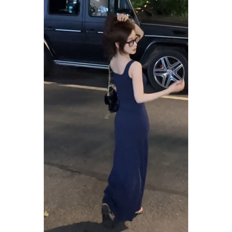 Váy ulzzang body dáng dài hai dây