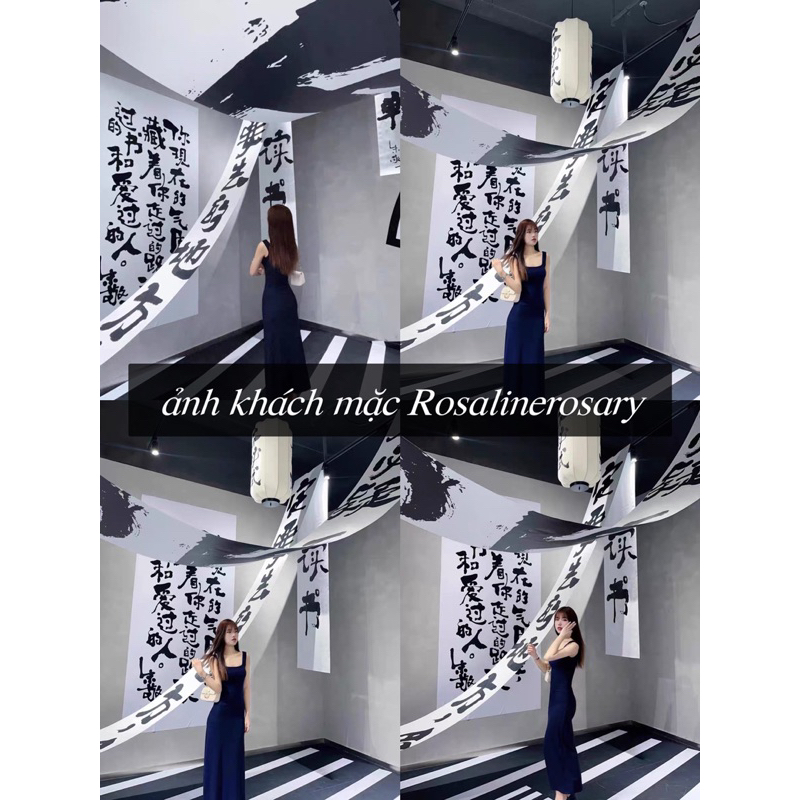 Váy ulzzang body dáng dài hai dây