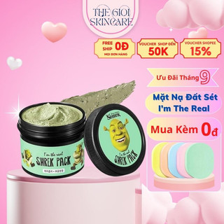   Chính hãng  Mặt nạ đất sét i'm the real shrek pack cấp ẩm se khít lỗ chân lông thải độc trắng da 