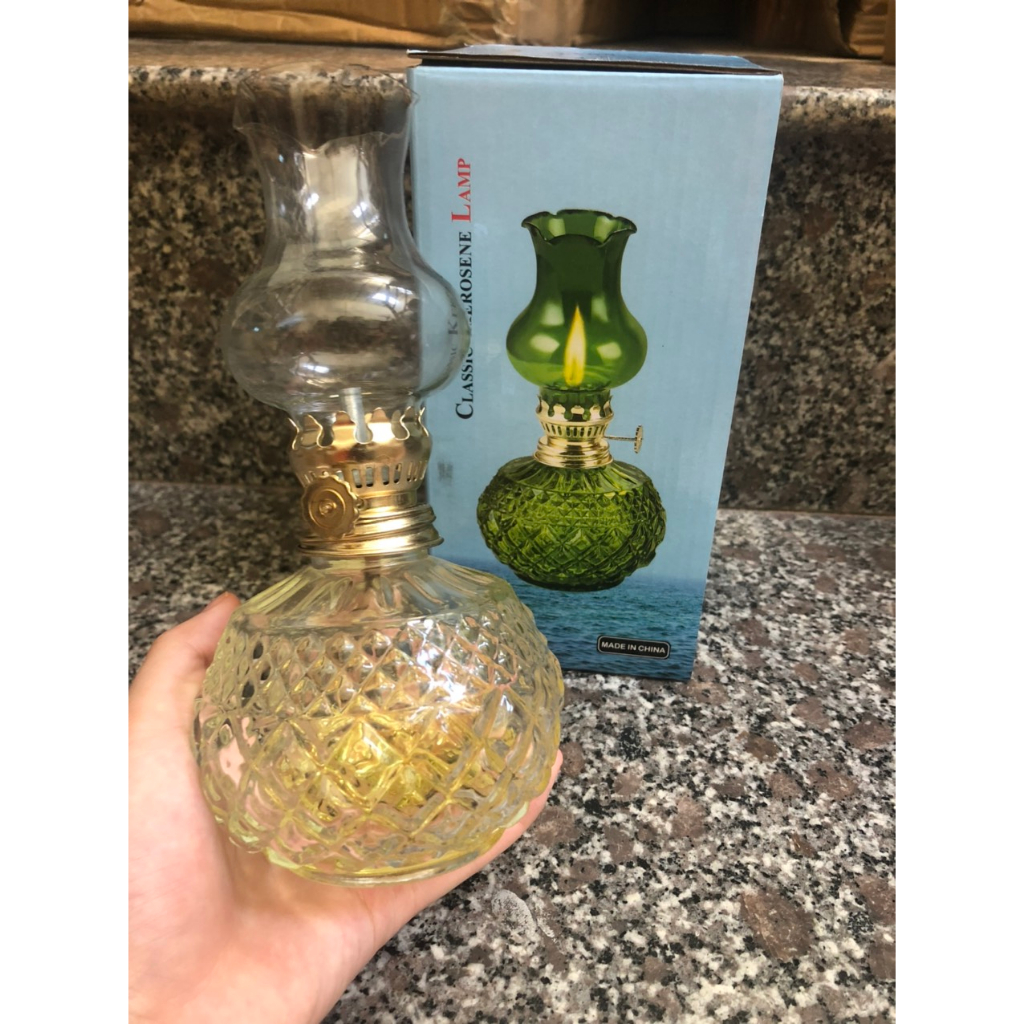 Đèn dầu thủy tinh để ban thờ