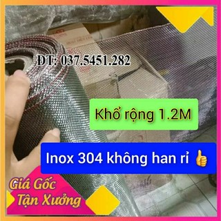 Lưới chống muỗi , côn trùng inox 304 khổ ngang 1.2m - 100k/dài ( bán lẻ)