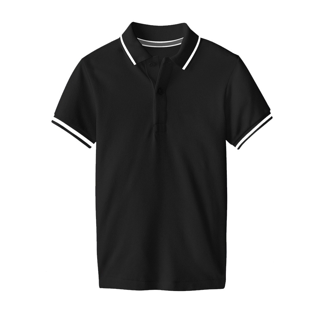 Áo thun Polo Nam viền tay basic cộc tay vải cá sấu cotton phong cách