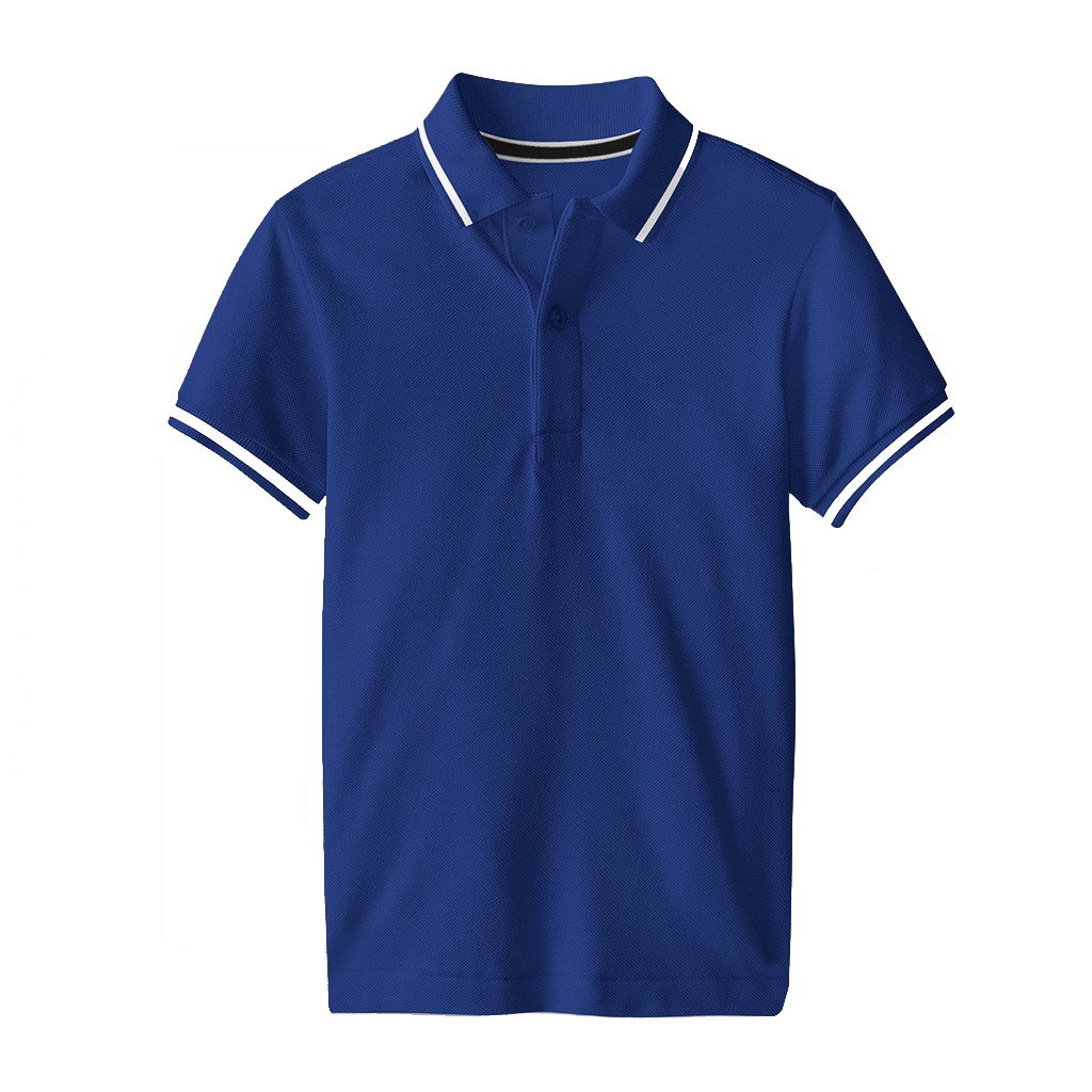 Áo thun Polo Nam viền tay basic cộc tay vải cá sấu cotton phong cách
