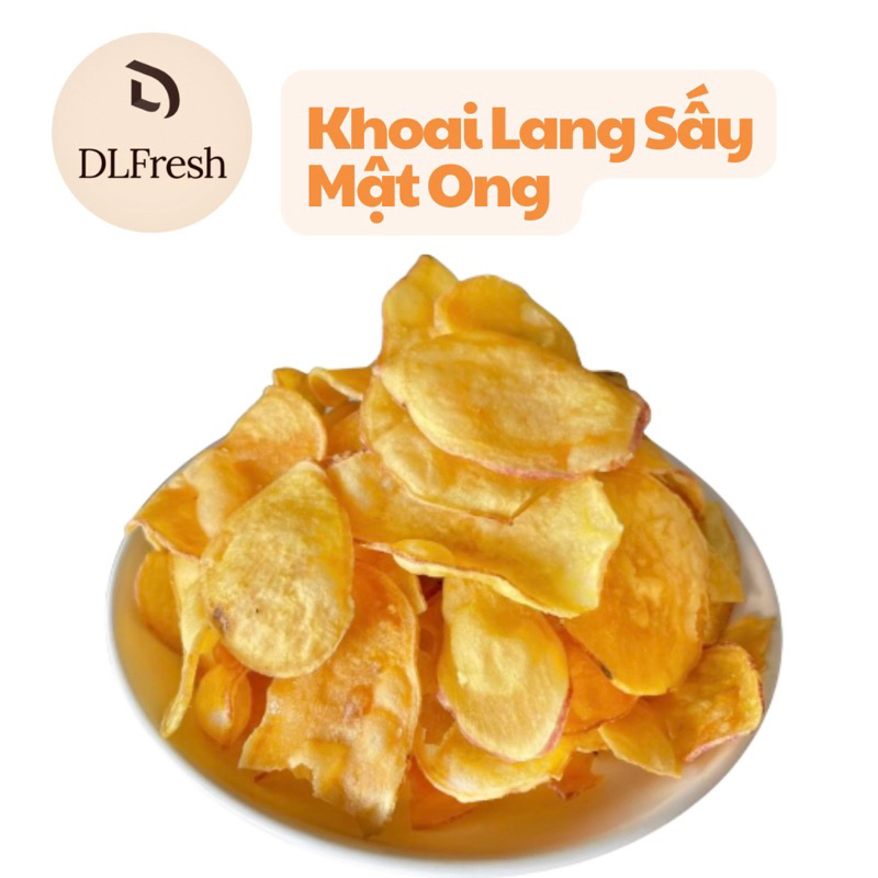 Khoai sấy mật ong DLFresh khoai lang sấy giòn tẩm mật ong 250g