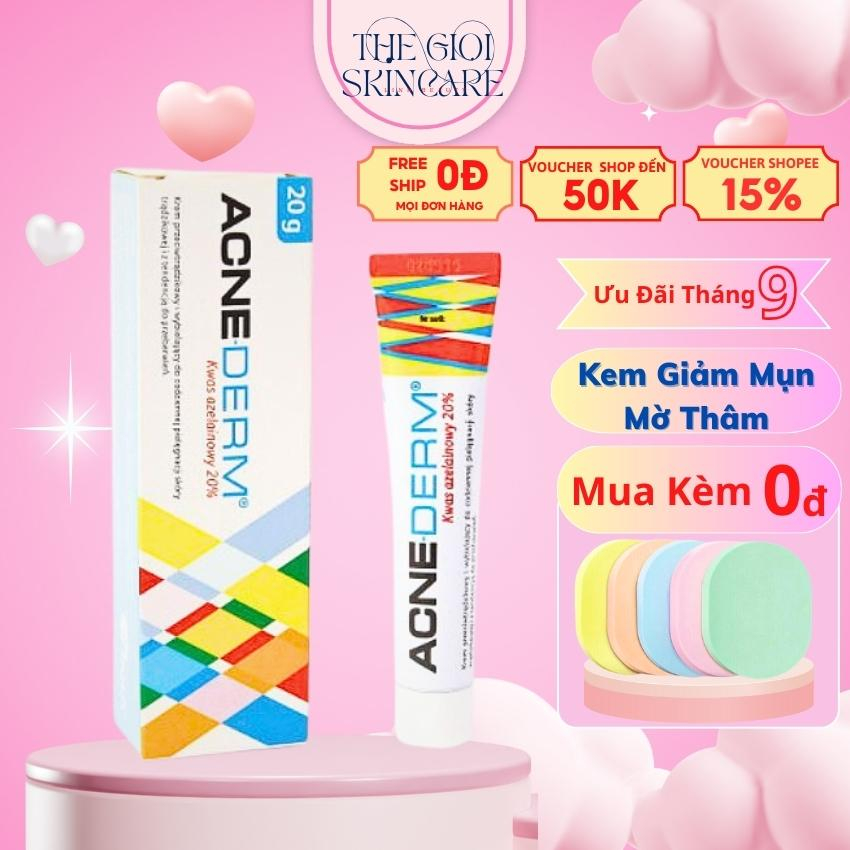 Kem mờ thâm giảm mụn Acne Derm 20% Azelaic Acid tuýp 20g