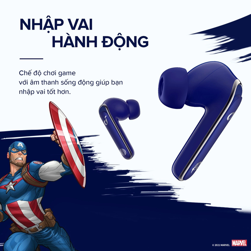 Tai Nghe Không Dây SOUNDCORE Anker Life P3 Marvel Edition, Chống Ồn ANC, Chống Nước IPX5, Sạc Nhanh - A3939H