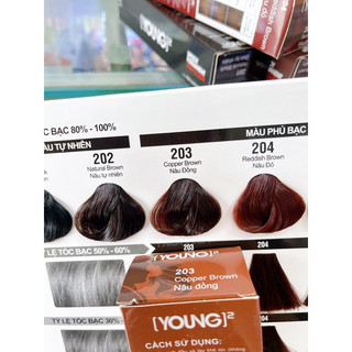 Nhuộm tóc YOUNG  (phủ bạc 100%)