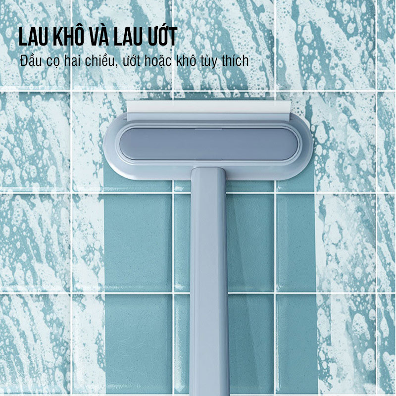 Cây lau kính thông minh, gạt chùi kính đa năng 3 đầu trong 1, nhỏ gọn tiện lợi. Lusen LK03