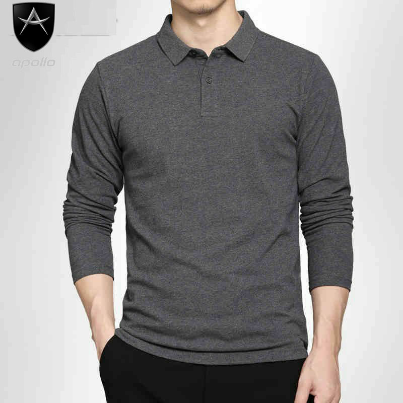 Áo POLO dài tay nam, áo thu đông chất liệu cotton, co giãn thoải mái, giữ nhiệt, thể thao ,năng động