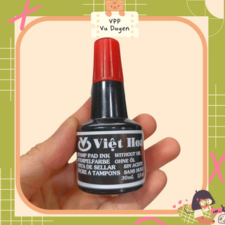 Mực đóng dấu màu đỏ 30ml