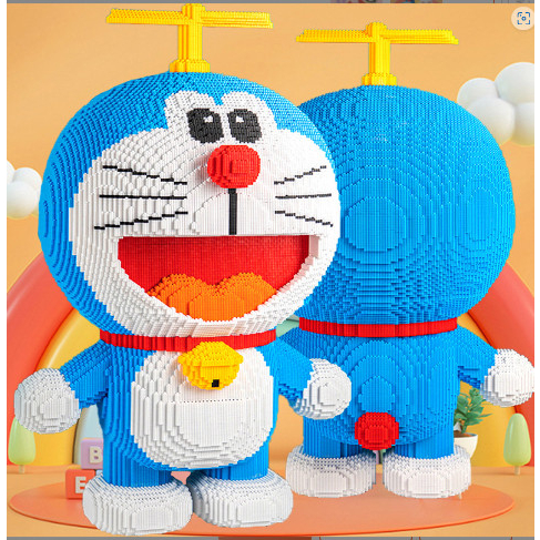 đồ chơi lắp ráp le.go doraemon 65cm chong chóng tre, mô hình lắp ráp cỡ đại giá tốt, làm quà tặng trưng bày