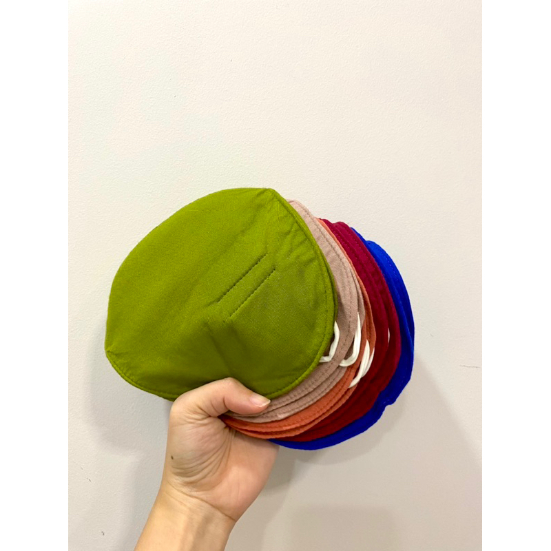 Khẩu Trang Vải Bầu Tôn Cao Cấp 3 lớp 2 mặt - Thoáng khí kháng bụi, UV, che cằm, che tai