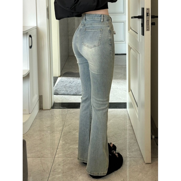Quần Jeans Nữ Ống Loe , Quần Bò Nữ Ống Loe Xanh Bạc Phù Hợp Với Học Sinh Sinh Viên TL03 | BigBuy360 - bigbuy360.vn