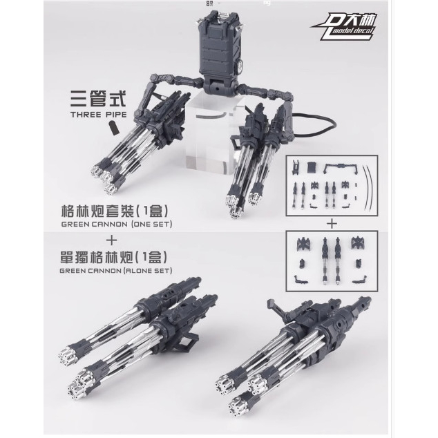 Gói vũ khí phụ kiện Gatling Cannon HG RG cho mô hình