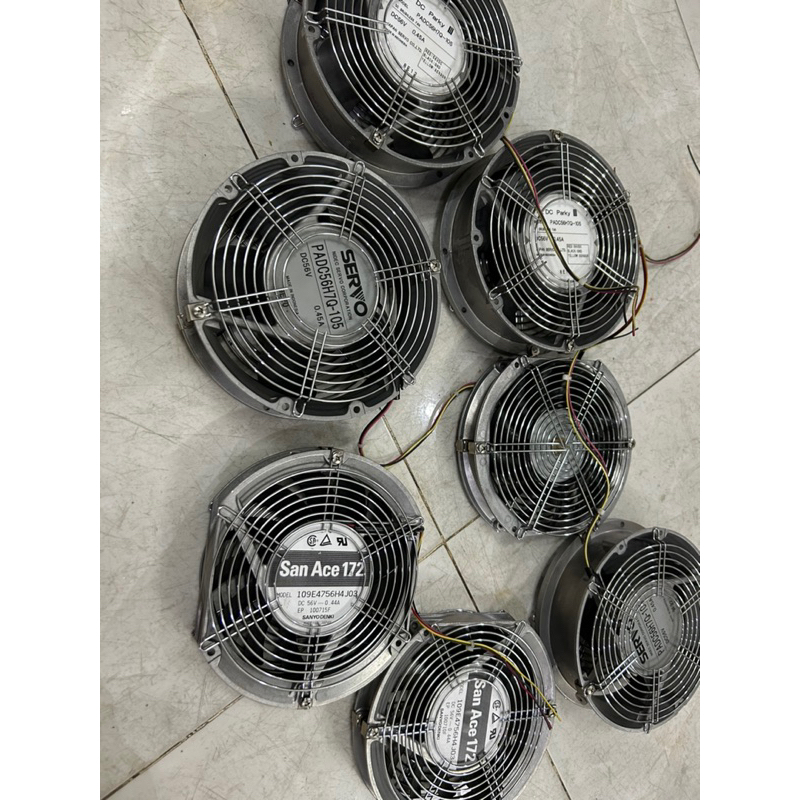 Quạt 13 cánh san ace 172 hệ 48v 56v 0.44A , vuông tròn 18cm của nhật