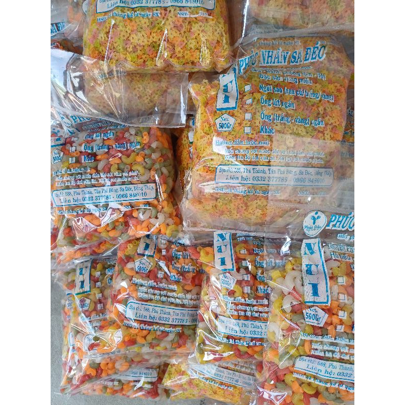 NUI ỐNG NGẮN RAU CỦ.