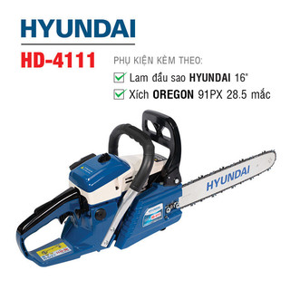 Máy cưa xích xăng hyundai hd-4111