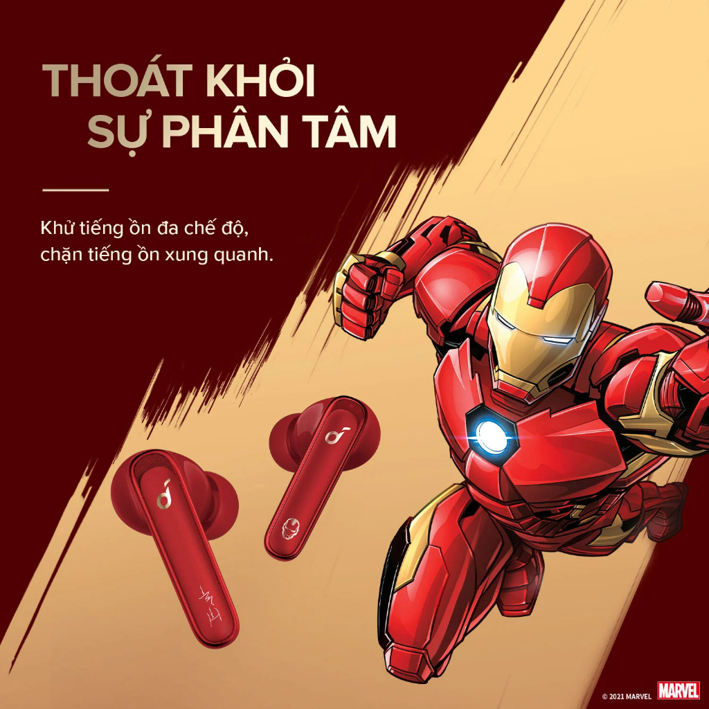 Tai Nghe Không Dây SOUNDCORE Anker Life P3 Marvel Edition, Chống Ồn ANC, Chống Nước IPX5, Sạc Nhanh - A3939H