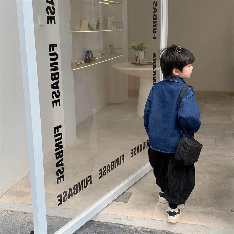 Áo sơ mi jean áo sơ mi bò cho bé trai