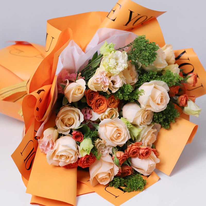 Sét 20 tờ Giấy bó hoa tình nhân, giấy chữ i love you sang xịn hàng loai đẹp_LM74